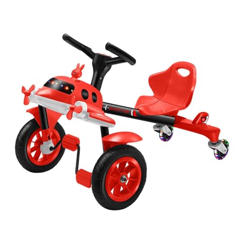 Amagogo Drifting Go Kart Drifting Auto tragbarer realistischer Verstellbarer klassischer Roller für Kinderfahrten auf Spielzeug für Kinder, Rot von Amagogo