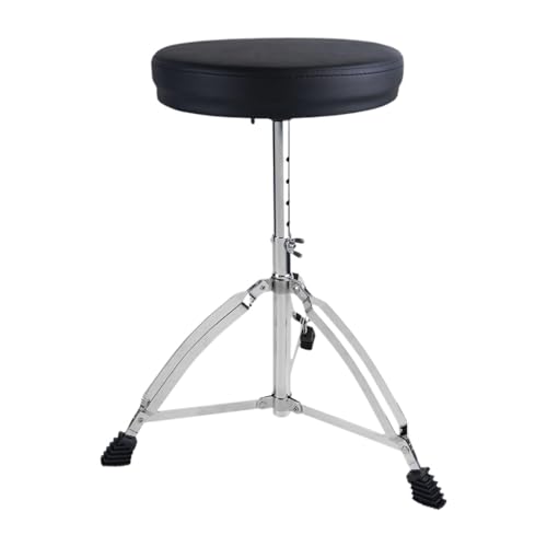 Amagogo Drum Throne Gepolsterter Sitz Drum Hocker Bequemer Rutschfester Tragbarer Drum Chair Drum Sitzhocker für Übung Tontechniker von Amagogo