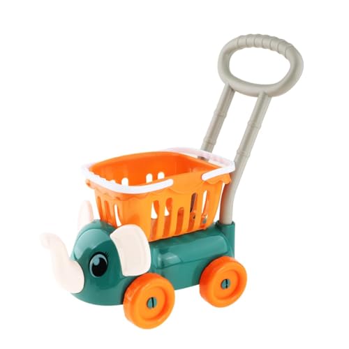 Amagogo Einkaufswagen für Kinder, Rollenspiel, Einkaufswagen, Einkaufswagen-Spielzeug für Babys, GrÜn von Amagogo