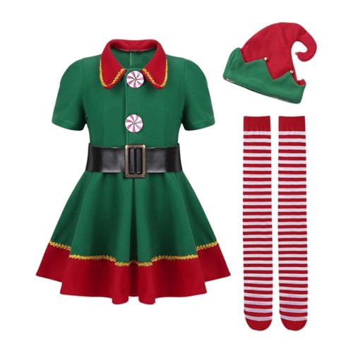 Amagogo Elfen-Weihnachtskostüm, Cosplay, Elegante Kleidung für die Weihnachtsfeiertagsparty, Maskerade von Amagogo