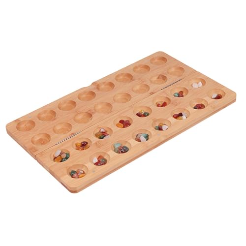 Amagogo Familienspiele aus Holz, faltbares Mancala-Brettspiel, Partyspiel, mehrfarbige Perlen, klassisches Strategiespiel für Teenager, Kinder, Familie von Amagogo