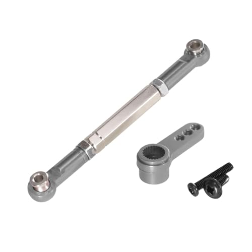 Amagogo Fernbedienung Auto Teile Metall Servo Stange Arm Universal Tragbare Stabile Multifunktionale Einfach zu Bedienen RC Auto Teile Zubehör, Grau von Amagogo