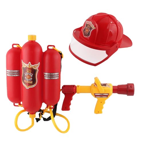Amagogo Feuerwehr-Wassersprüh-Spielzeug-Set, Feuerwehr-Cosplay-Requisiten, Verstellbarer Schultergurt, Feuerwehr-Rucksack, Wasserspielzeug für den Hinterhof Amagogo Feuerwehr-Wassersprüh-Spielzeug-Set, Feuerwehr-Cosplay-Requisiten, Verstellbarer Schultergurt, Feuerwehr-Rucksack, Wasserspielzeug für den Hinterhof von Amagogo