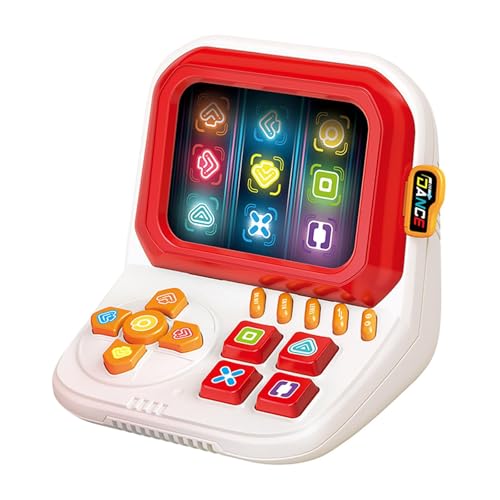 Amagogo Fingertanz-Spielkonsole mit Licht und Ton, DREI Modi, leuchtendes Zappelspiel, schnelles Push-Spiel für Kinder, Erwachsene und Kinder, Rot von Amagogo