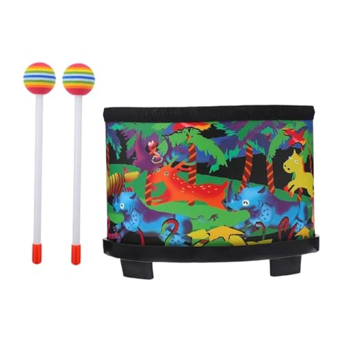 Amagogo Floor Tom Drum Bongo Drum, 9,92 Zoll Montessori Musikgeschenke mit Mallet Drum für Kleinkinder für Rhythmus, Tanz von Amagogo