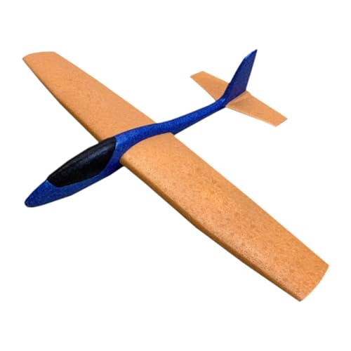 Amagogo Flugzeug Spielzeug Werfen Segelflugzeug Outdoor Sport Spiel Spielzeug DIY Modifizierbare Segelflugzeug Spielzeug Outdoor Werfen Flugzeug für Outdoor, Blau Orange von Amagogo