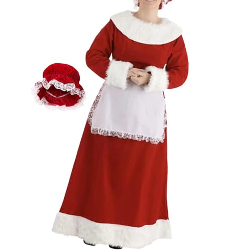 Amagogo Frau Weihnachtsmann Kostüm Cosplay Kostüm Lady Weihnachtsoutfits, M von Amagogo