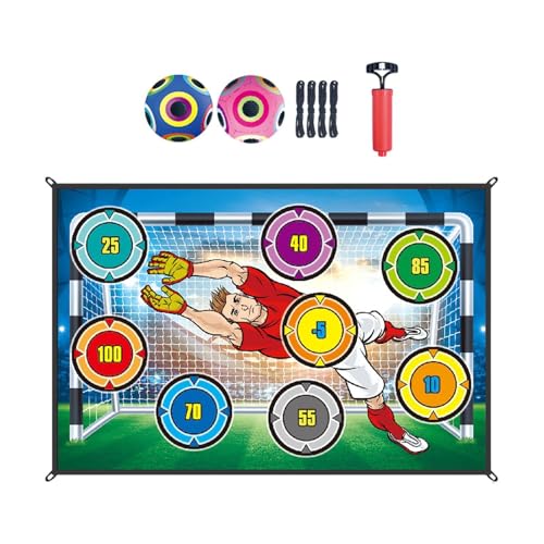 Amagogo Fußballspiel -Set mit klebrigen Fußball -Flanellziel, Fußballspiel -Set, Target Toss Party Game für Kinder, Style A von Amagogo