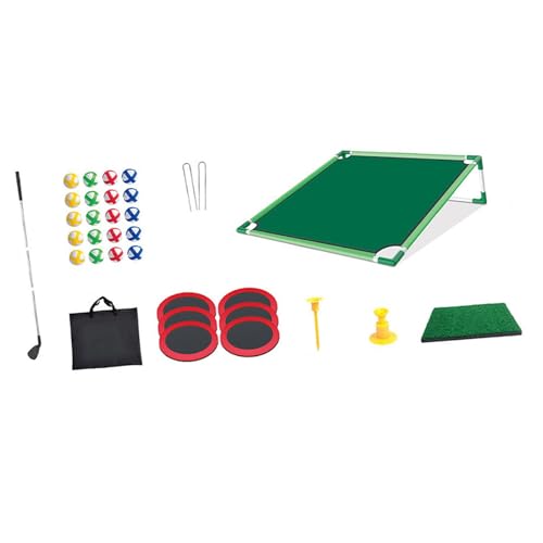 Amagogo Golf Pong Putting Game Set Golf Putting Green Matte Indoor oder Outdoor Chipping Übungsspiel, Einzel-Rack von Amagogo