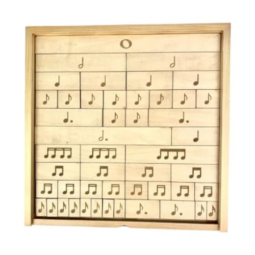 Amagogo Hölzernes Musiknoten-Puzzle, Lernspielzeug, Kinder-Puzzle-Spielzeug, Lernspielzeug für Jungen und Mädchen von Amagogo