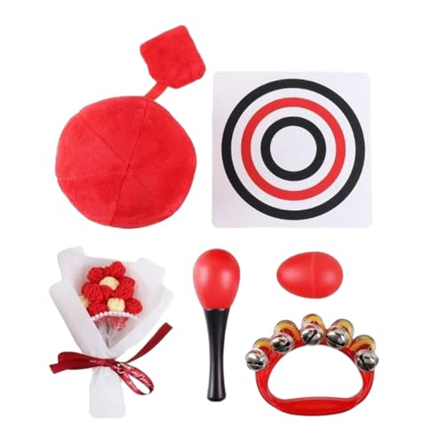 Amagogo Hohe Kontrast Spielzeugball Maracas Egg Shaker Rassle Toy Early Development mit Flashkarten visuell für Neugeborene 3-6 Monate von Amagogo