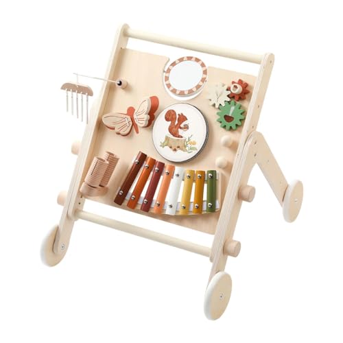 Amagogo Holz Baby Aktivität Center Spielzeug Musik Percussion Multifunktionale Baby Interaktive Push für Jungen von Amagogo