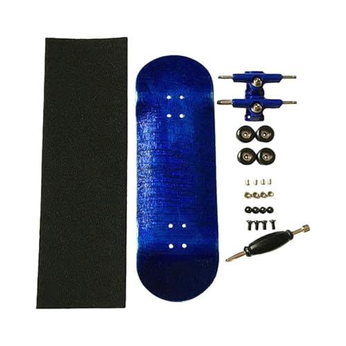 Amagogo Holz Fingerboard Spielzeugparty Favoriten Sporttraining kleines Finger -Skateboard -Fingerbrett für Kinder Mädchen Jungen Erwachsene Männer Frauen, Blau von Amagogo