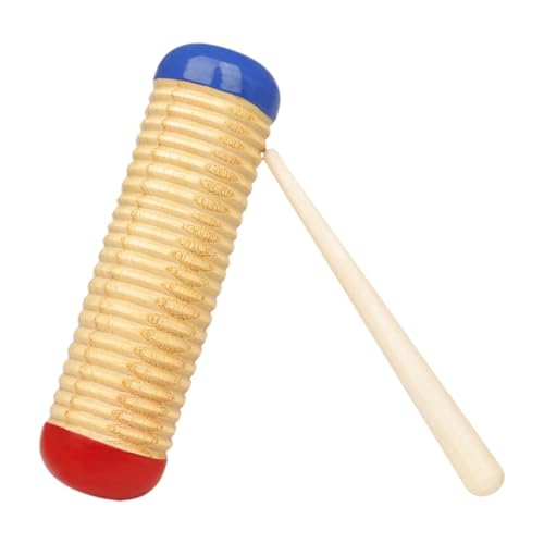 Amagogo Holz Guillo Percussion Guiro einfach zu bedienen mit Rhythmusstab, Soundspielzeughandpercussion Instrument für Partys, Kindergarten von Amagogo