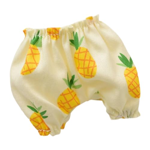 Amagogo Hose für Plüschpuppen, Anzieh-Koordination, pädagogisches Modemodell-Zubehör, Anhänger, Puppe, Puppenkleidung, Kostüme für 17 cm große Puppen, Ananas von Amagogo