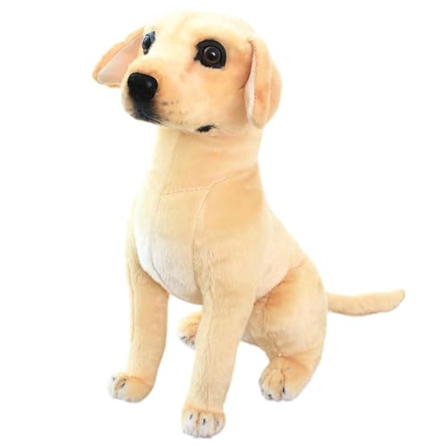 Amagogo Hund Simulation Spielzeug Realistische Tier Figur Dekorative Stehende Stofftier Hund Statue für Kinder Geburtstag Kinder Dekor, 40cmx31cm von Amagogo