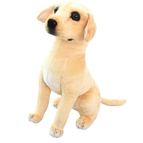 Amagogo Hund Simulation Spielzeug Realistische Tier Figur Dekorative Stehende Stofftier Hund Statue für Kinder Geburtstag Kinder Dekor, 50cmx35cm von Amagogo