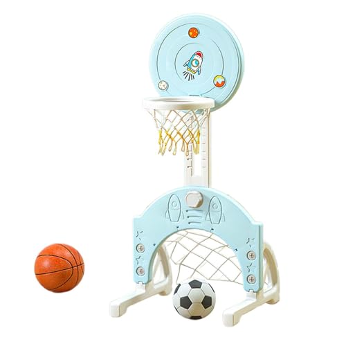 Amagogo Indoor-Basketballkorb, Fußballspielzeug, Aktivität, Lernspielzeug, Familienspiel mit Fußball für Kinder, Partyspielzeug, Geburtstagsgeschenk, BLAU von Amagogo