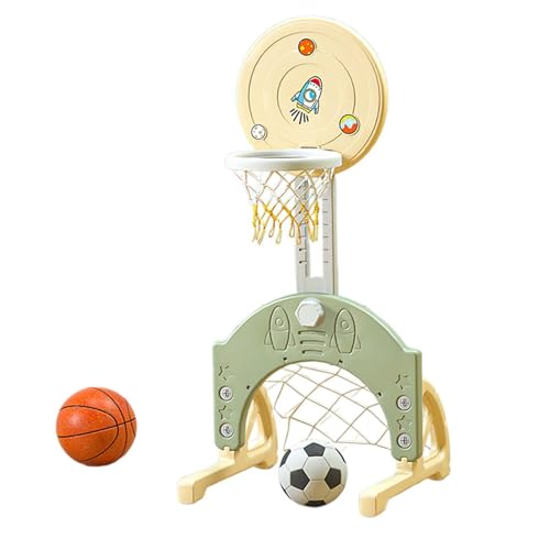 Amagogo Indoor-Basketballkorb, Fußballspielzeug, Aktivität, Lernspielzeug, Familienspiel mit Fußball für Kinder, Partyspielzeug, Geburtstagsgeschenk, Beige von Amagogo