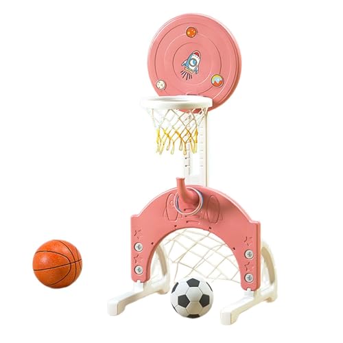 Amagogo Indoor-Basketballkorb, Fußballspielzeug, Aktivität, Lernspielzeug, Familienspiel mit Fußball für Kinder, Partyspielzeug, Geburtstagsgeschenk, Wassermelone rote Schleife von Amagogo