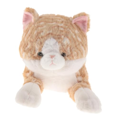 Amagogo Katze, Stofftier, Umarmungsspielzeug, kuschelig, weiches Auto, dekorative Katzenpuppe, ausgestopftes Cartoon-Spielzeug für Teenager, Familie, Gelber Streifen Amagogo Katze, Stofftier, Umarmungsspielzeug, kuschelig, weiches Auto, dekorative Katzenpuppe, ausgestopftes Cartoon-Spielzeug für Teenager, Familie, Gelber Streifen von Amagogo