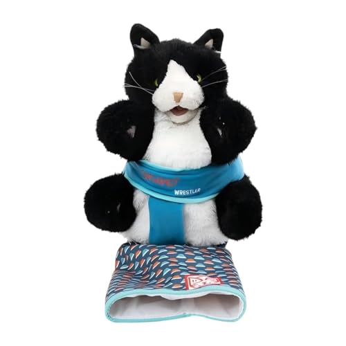 Amagogo Katzenhandpuppen -Katze Wrestling Spielzeug, leichtes, Tierhandhandschuh, weicher, kreativer, komforen gefüllter Tierspielzeug Plüschspielzeug von Amagogo