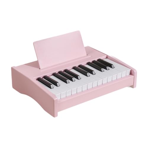 Amagogo Kids Piano Keyboard, Instrument 25 Tasten Digital tragbarer aufladbarer Geschenk, Musikspielzeug, elektronisches Spielzeugklavier für Jungen Mädchen , Rosa von Amagogo