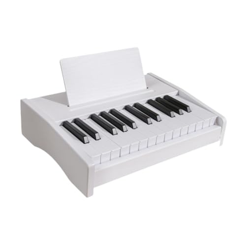 Amagogo Kids Piano Keyboard, Instrument 25 Tasten Digital tragbarer aufladbarer Geschenk, Musikspielzeug, elektronisches Spielzeugklavier für Jungen Mädchen , Weiß von Amagogo