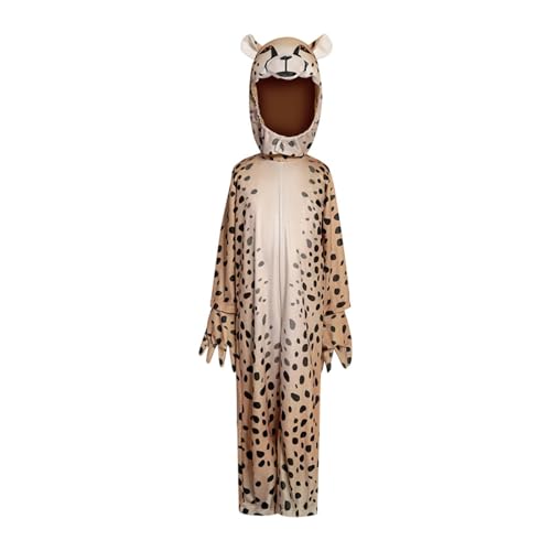 Amagogo Kinder Cheetah Kostüm Homewear Bekleidung für Party -Kostüm -Bühnenhow Urlaub, L von Amagogo