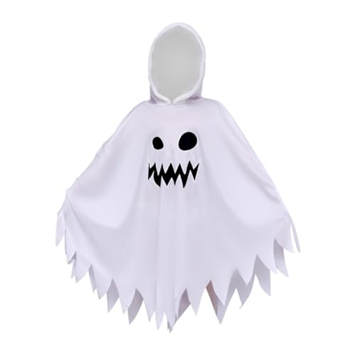 Amagogo Kinder Halloween Cosplay Umhang Cape Vielseitig Spooky für Party Ostern Foto Requisiten, Weiß von Amagogo