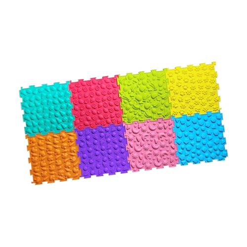 Amagogo Kinder Massagespielmatte, Puzzlespielmatte, sensorische Böden Matte, Kinder Spielen Matte für Kinder, Erwachsene, 8 Stück von Amagogo