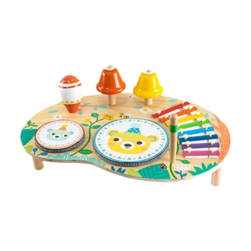 Amagogo Kinder-Trommel-Set, Baby-Musikinstrument, Montessori-Xylophon, Musikspielzeug, Musiktisch für Jungen und Mädchen im Alter von 3 4 5 6 Jahren von Amagogo