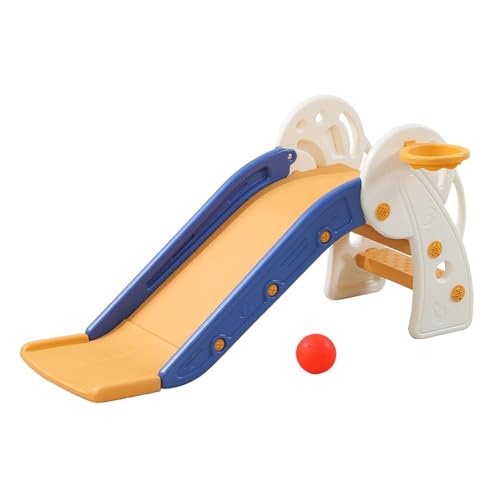 Amagogo Kinderrutsche, Babyrutschen, Spielplatzspielzeug, Entwicklungsspielzeug, Kinderrutsche, Rutsche, Klettergerüst, Spielset für draußen und drinnen, Orange mit Rahmen von Amagogo