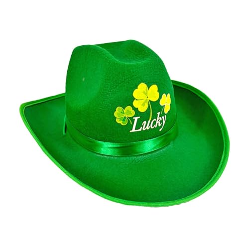 Amagogo Kobold Green Top Hat Party Hut für Männer Frauen Urlaub Halloween Cosplay DIY, B von Amagogo