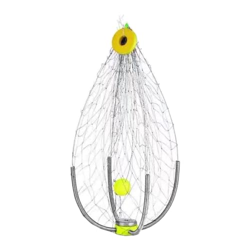 Amagogo Krabbennetzkorb aus Edelstahl, zusammenklappbar, tragbar, strapazierfähig, für Krabben, Garnelen, Flusskrebse, Küstenflüsse, Kleine Masche, Ausgeklappt 50cm Amagogo Krabbennetzkorb aus Edelstahl, zusammenklappbar, tragbar, strapazierfähig, für Krabben, Garnelen, Flusskrebse, Küstenflüsse, Kleine Masche, Ausgeklappt 50cm von Amagogo