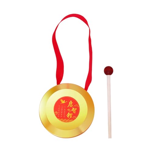 Amagogo Löwentanz-Gong, Handpercussion, Messinggong, frühes Lernen, traditionelles chinesisches Schlaginstrument für zu Hause , 9CM von Amagogo