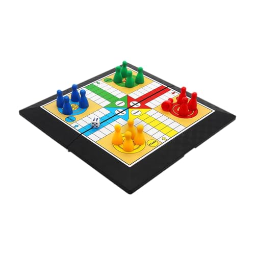 Amagogo Ludo, klassisches Spielzeug-Brettspiel, Reise-Familienspiel, Interaktionsspielzeug für mehrere Spieler, Familienwürfelspiel zur Unterhaltung von Amagogo