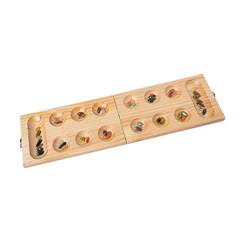 Amagogo MANCALA -Brettspiel, Strategiespiel, faltbares Holzbrettspiel für Kinder Freunde im Alter von 8 Jahren Party Gefälligkeiten von Amagogo