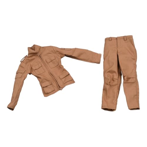 Amagogo Männliches Uniform-Set im Maßstab 1/6, Trainingskostüm, handgefertigt, modisch, leicht, Cosplay, inklusive Jacke und Hose für 12-Zoll-Puppe von Amagogo