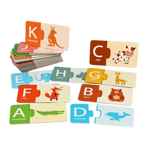 Amagogo Matching-Spiel, frühes Lernspielzeug, Basteln, tragbares Lernspielzeug für Jungen und Mädchen, Party, Geburtstag, Vorschulkindertag, Alphabet Amagogo Matching-Spiel, frühes Lernspielzeug, Basteln, tragbares Lernspielzeug für Jungen und Mädchen, Party, Geburtstag, Vorschulkindertag, Alphabet von Amagogo