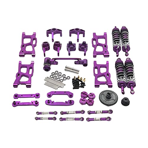 Amagogo Metal RC Car Upgrade Replacement Kits,Upgrade Parts Kits, for 144001 144002 144010,124017,124019 124007 Xdkj-001 Xdkj-006 1:12 1:14 RC Car, Violett von Amagogo