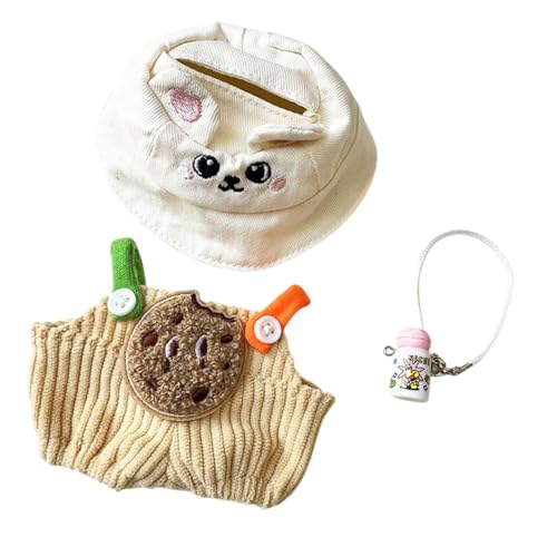 Amagogo Mini-Puppen Hosen Kleidung Set, Mädchen Puppen Kleidung, Puppen Accessoires Kleidung Zubehör Kleidung Zubehör, Puppe Outifits für Anhänger Puppe, Keksflaschen-Set von Amagogo