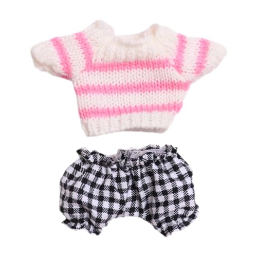 Amagogo Mini-Puppenkleidung für 6 Zoll Puppen, Puppenhosen-Outfits, Kostüme, Bezaubernde Puppenkleidung, süßer Puppenkleidungsanzug für Kinder im Alter von, Schwarz von Amagogo