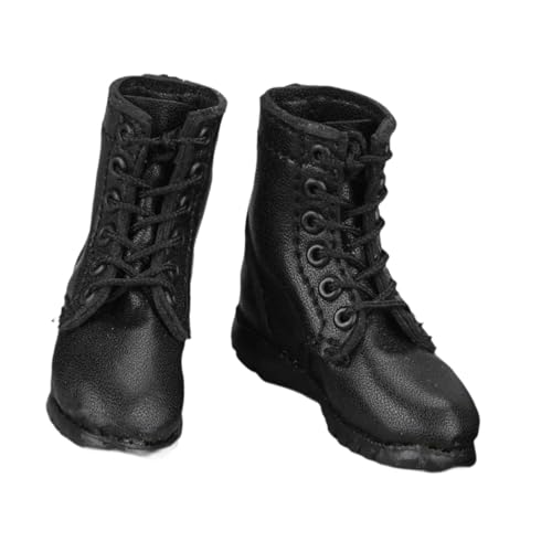 Amagogo Miniatur-Hohlstiefel im Maßstab 1:6, Miniatur-Figur, Kostüm, lässige Mode, Cosplay, Arbeitsstiefel, Schnürstiefel für 12-Zoll-Figuren von Amagogo