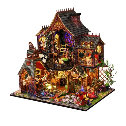 Amagogo Miniatur-Puppenhaus-Möbelbausätze, 3D-Puzzle-Sammlung, Kunstwerk-Ornamente, handgefertigtes kleines Hausspielzeug für Kinder, Freunde, Teenager von Amagogo