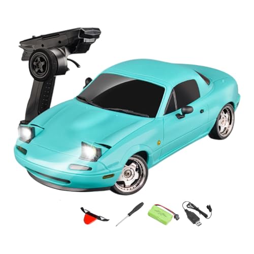 Amagogo -Modellauto im Maßstab 1/18, ferngesteuertes Auto, Hinterradantrieb, 4WD, Driftreifen, Sport-Rennauto für Kinder, Geschenk für Erwachsene, BLAU von Amagogo