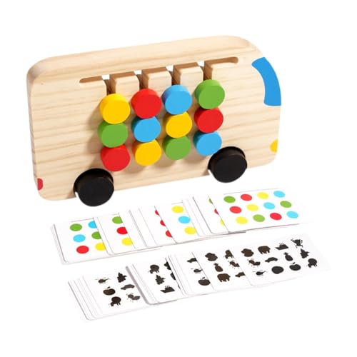 Amagogo Montessori-Lernspielzeug, Gehirntrainingsspielzeug für Kinder, Farbabgleich, Schiebepuzzle, Brettspiel, Puzzle, interaktives Spielzeug, Reisespielzeug von Amagogo