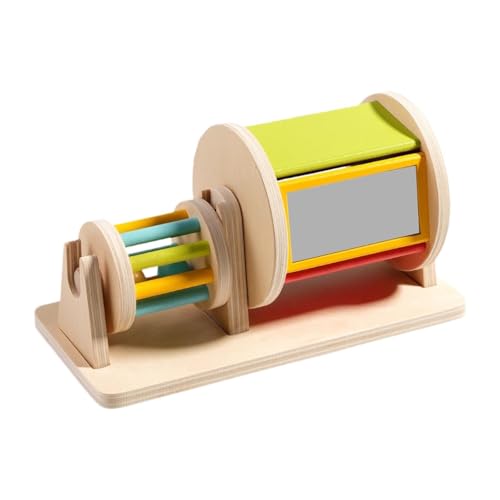 Amagogo Montessori Rotierende Trommel Sensorische Entwicklung Spielzeug Baby Holz Spielzeug Rolling Drum für Kinder von Amagogo