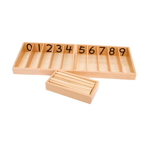 Amagogo Montessori-Spindelbox mit 45 Spindeln, mathematisches Spielzeug, Frühlernwerkzeug, Kinder, frühe Entwicklung für 3–6-jährige Babys von Amagogo