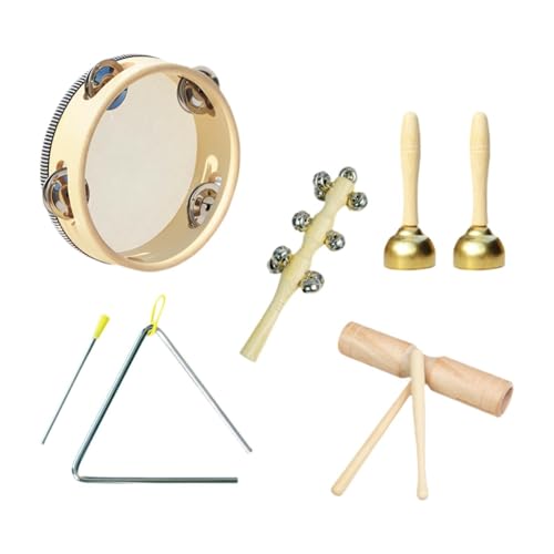 Amagogo Musikinstrumenten-Set für Kleinkinder, Schlaginstrumente aus Holz, Musikspielzeug für das frühe Lernen, Style A von Amagogo